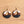 UD Women's Color-block Round Wooden Earrings