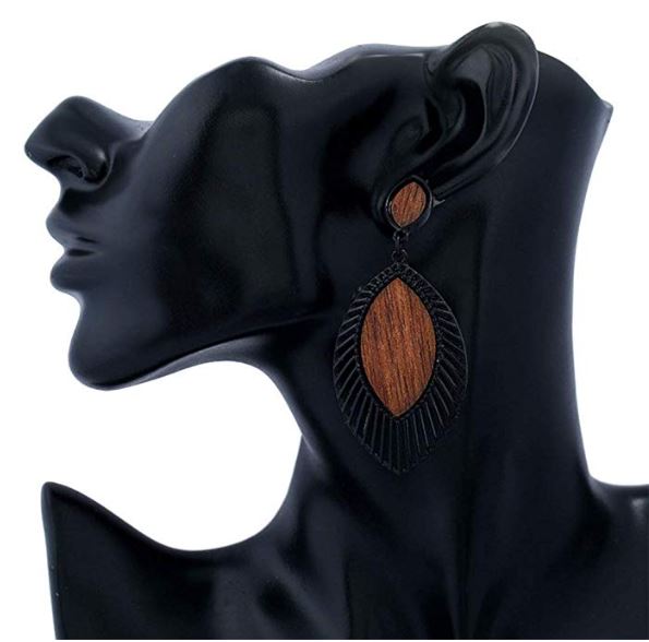 Wooden Earrings for Women - Statement Earrings for Women wood Boho Fashion