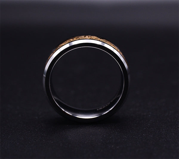 Gold Dragon Tungsten Wedding Ring Set