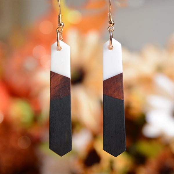 UD Matchstick Wood Earrings Reclaimed Wood Gift for Her