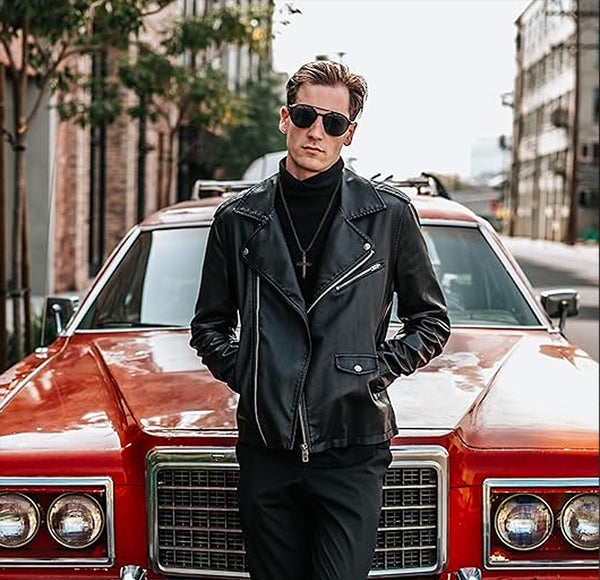 Stylish Symbol of Faith Dark Cross Necklace For Men